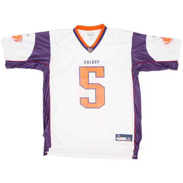 2003 Frankfurt Galaxy Brown #5 Reebok On Field Away Jersey - 9/10 - (XL)