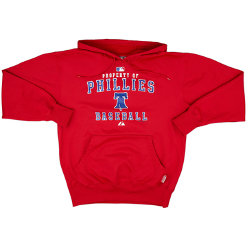 2009 Philadelphia Phillies Majestic Authentic Hooded Sweat Top - 3/10 - (M)
