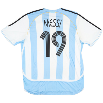 2005-07 Argentina Home Shirt Messi #19 - 5/10 - (XL)