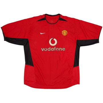 2002-04 Manchester United Home Shirt - 4/10 - (XL)