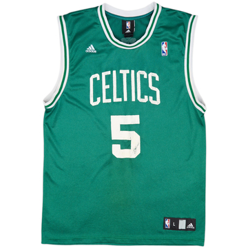 2007-10 Boston Celtics Garnett #5 adidas Away Jersey - 4/10 - (L)