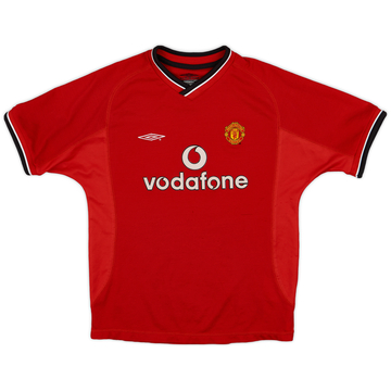 2000-02 Manchester United Home Shirt - 7/10 - (L.Boys)