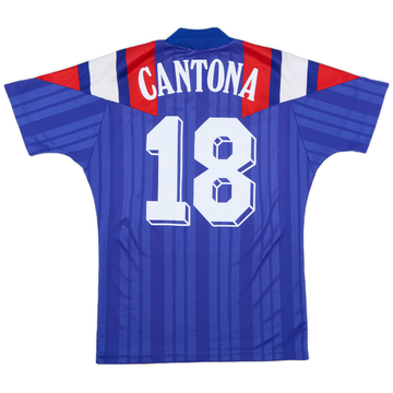 1992-94 France Home Shirt Cantona #18 - 7/10 - (S)