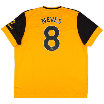 2020-21 Wolves Home Shirt Neves #8 - 7/10 - (XXL)