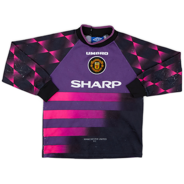 1996-97 Manchester United GK Shirt - 5/10 - (S.Boys)