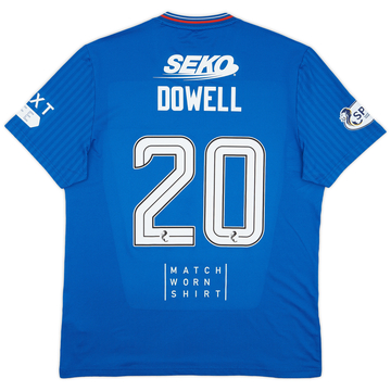 2023-24 Rangers Match Issue Home Shirt Dowell #20