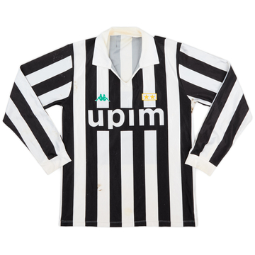 1991-92 Juventus Basic Home L/S Shirt - 6/10 - (L)