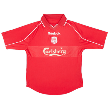 2000-02 Liverpool Home Shirt - 8/10 - (L.Boys)