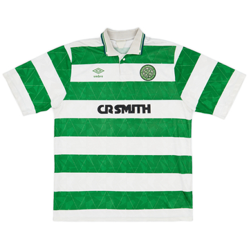 1987-89 Celtic Centenary Home Shirt - 8/10 - (L)