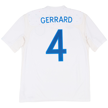 2010-11 England Home Shirt Gerrard #4 - 7/10 - (M)