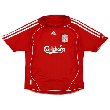 2006-08 Liverpool Home Shirt - 8/10 - (M.Boys)