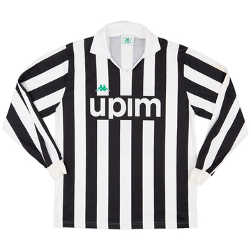 1991-92 Juventus Basic Home L/S Shirt - 5/10 - (XL)