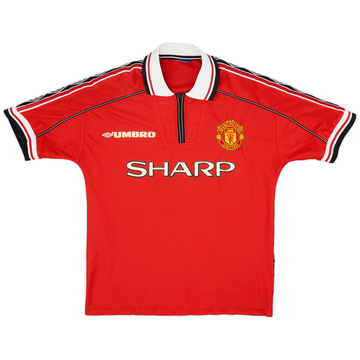 1998-00 Manchester United Home Shirt - 8/10 - (XL.Boys)