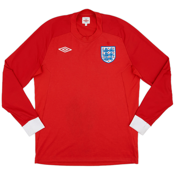 2010-11 England Away L/S Shirt - 8/10 - (M)