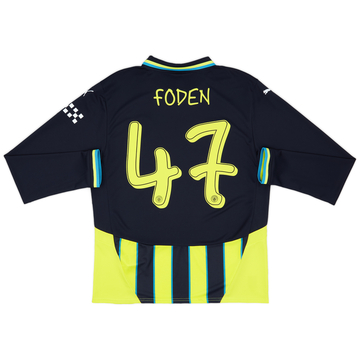2024-25 Manchester City Away L/S Shirt Foden #47