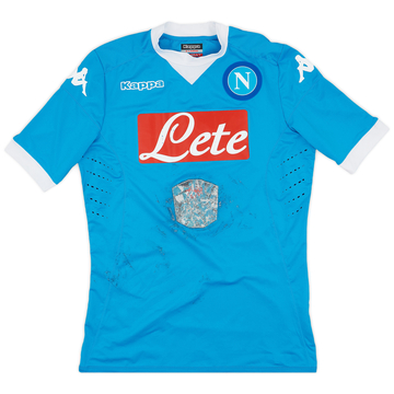 2015-16 Napoli Authentic Home Shirt - 4/10 - (XL)
