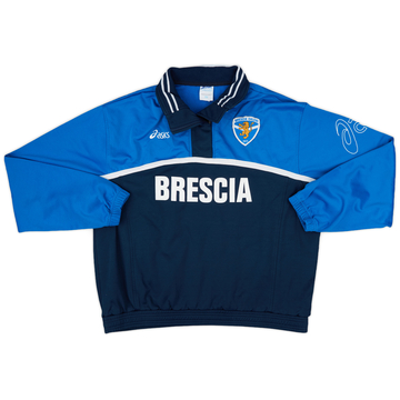 2007-08 Brescia Asics 1/4 Zip Training Top - 8/10 - (L)