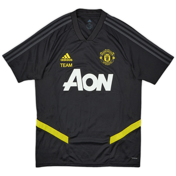 2019-20 Manchester United Staff Issue adidas Training Shirt - 8/10 - (M)