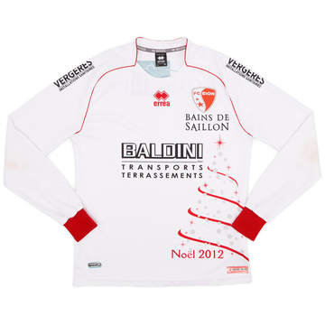 2012-13 FC Sion Christmas Home L/S Shirt - 8/10 - (M)
