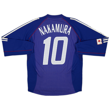 2002-04 Japan Player Issue Home L/S Shirt Nakamura #10 - 5/10 - (S)