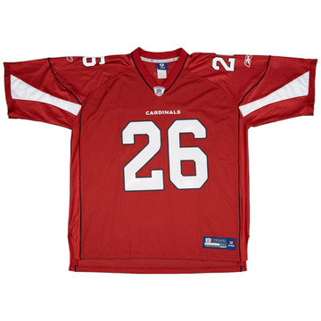 2009-11 Arizona Cardinals Wells #26 Reebok On Field Home Jersey - 9/10 - (XXL)