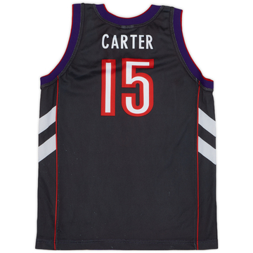 1999-03 Toronto Raptors Carter #15 Champion Away Jersey - 7/10 - (XL.Boys)