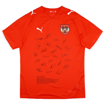 2008-09 Austria 'Squad Signed' Home Shirt - 9/10 - (L)