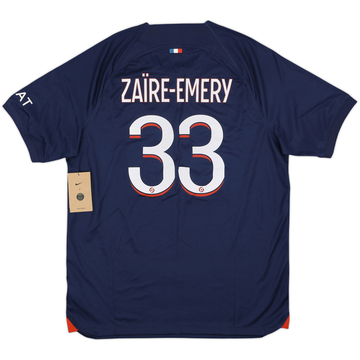 2023-24 Paris Saint-Germain Home Shirt Zaire-Emery #33 (L)