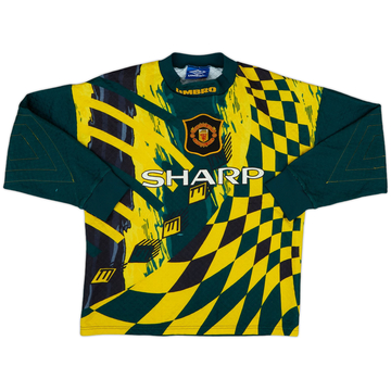 1994-96 Manchester United GK Shirt - 7/10 - (Y)