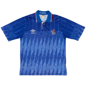 1989-91 Chelsea Home Shirt - 8/10 - (Y)