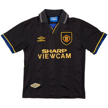 1993-95 Manchester United Away Shirt - 4/10 - (L.Boys)