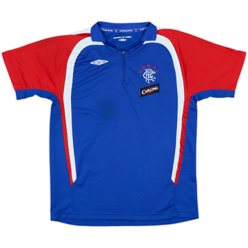 2007-08 Rangers Umbro 1/4 Zip Polo Shirt - 6/10 - (XL.Boys)