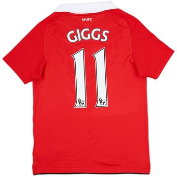 2010-11 Manchester United Home Shirt Giggs #11 - 8/10 - (L.Boys)