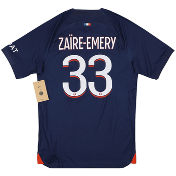 2023-24 Paris Saint-Germain Home Shirt Zaire-Emery #33 (S)