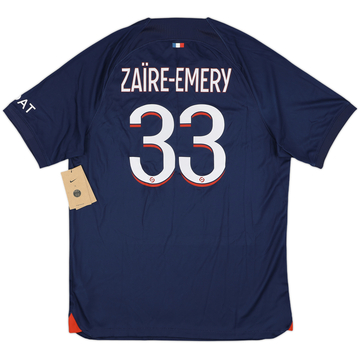 2023-24 Paris Saint-Germain Home Shirt Zaire-Emery #33 (L)