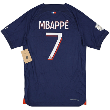 2023-24 Paris Saint-Germain Authentic Home Shirt Mbappe #7 (S)