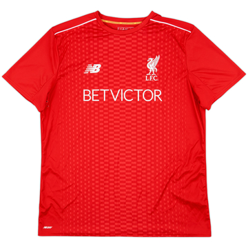 2016-17 Liverpool New Balance Pre-Match Training Shirt - 9/10 - (XL)