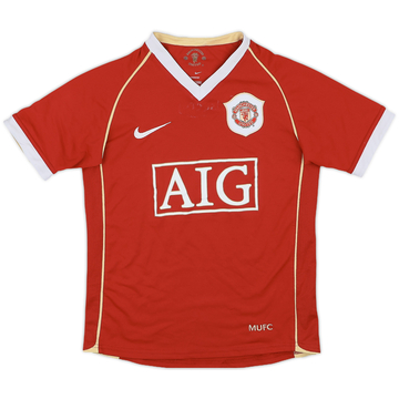 2006-07 Manchester United Home Shirt - 7/10 - (S.Boys)