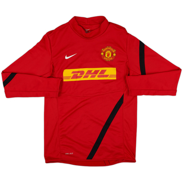 2011-12 Manchester United Nike Sweat Top - 6/10 - (S)