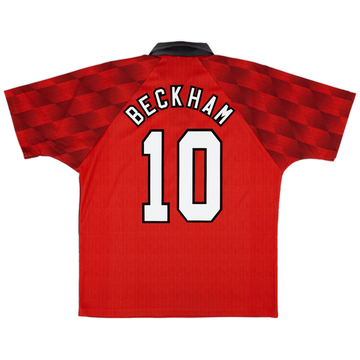 1996-98 Manchester United Home Shirt Beckham #10ES