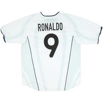 Camiseta de visitante del Inter Milan 2001-02 Ronaldo #9 - 10/10 - (XL)
