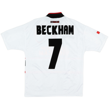 1997-99 Manchester United Away Shirt Beckham #7 - 10/10 - (Y)