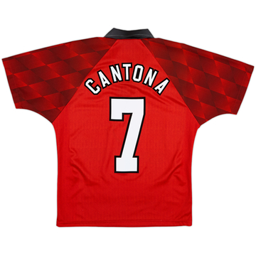 1996-98 Manchester United Home Shirt Cantona #7 - 8/10 - (Y)