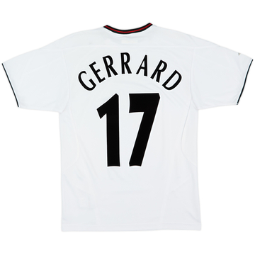 2003-04 Liverpool Away Shirt Gerrard #17 - 8/10 - (XL.Boys)