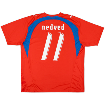 2006-08 Czech Republic Basic Home Shirt Nedved #11 - 10/10 - (XL)