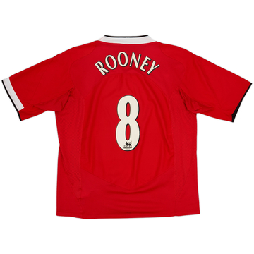 2004-06 Manchester United Home Shirt Rooney #8 - 7/10 - (XL)