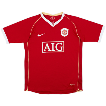 2006-07 Manchester United Home Shirt - 6/10 - (XL.Boys)