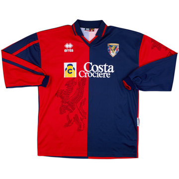 1997-98 Genoa Home L/S Shirt - 9/10 - (L)