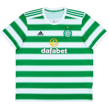 2021-22 Celtic Home Shirt - 8/10 - (XXL)