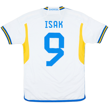 2022-23 Sweden Away Shirt Isak #9 - 9/10 - (S)